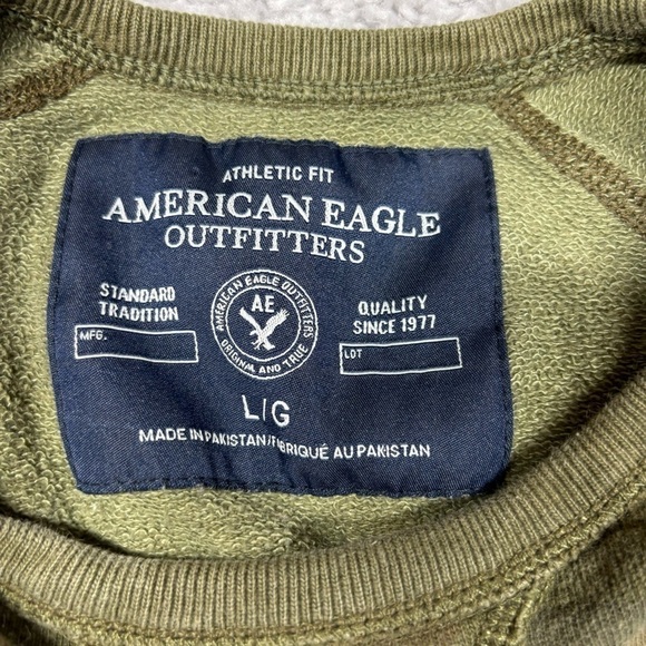 American Eagle Sweatshirt Mens Large Crewneck Camouflage Camo Streetwear Classic - Picture 2 of 3